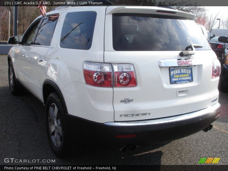 Summit White / Light Titanium 2011 GMC Acadia SLT AWD