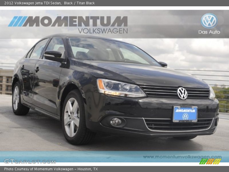 Black / Titan Black 2012 Volkswagen Jetta TDI Sedan