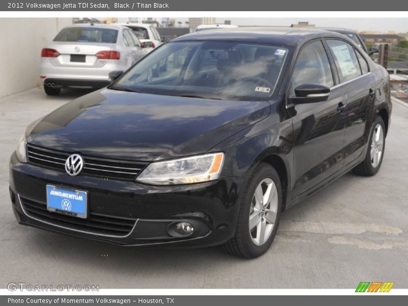 Black / Titan Black 2012 Volkswagen Jetta TDI Sedan