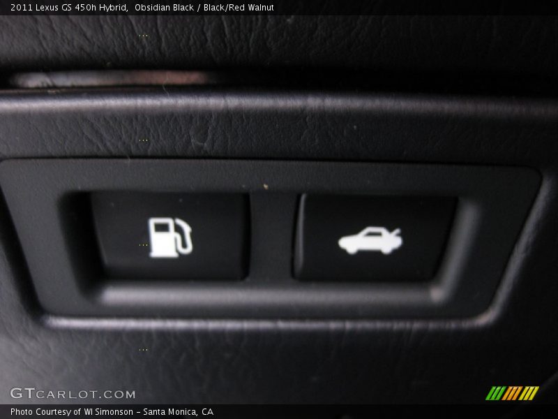 Obsidian Black / Black/Red Walnut 2011 Lexus GS 450h Hybrid