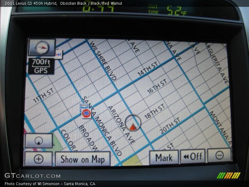 Navigation of 2011 GS 450h Hybrid
