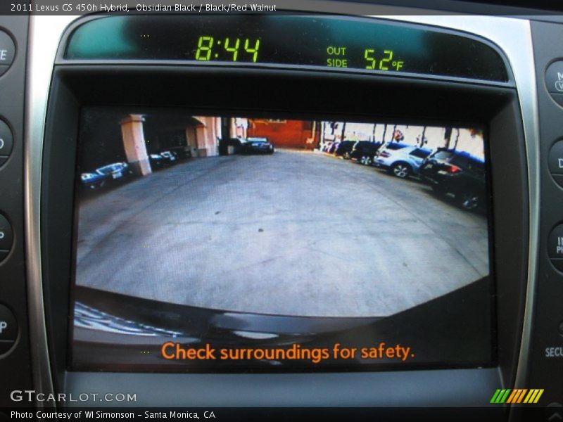 Obsidian Black / Black/Red Walnut 2011 Lexus GS 450h Hybrid