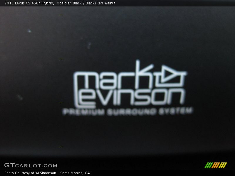 Obsidian Black / Black/Red Walnut 2011 Lexus GS 450h Hybrid