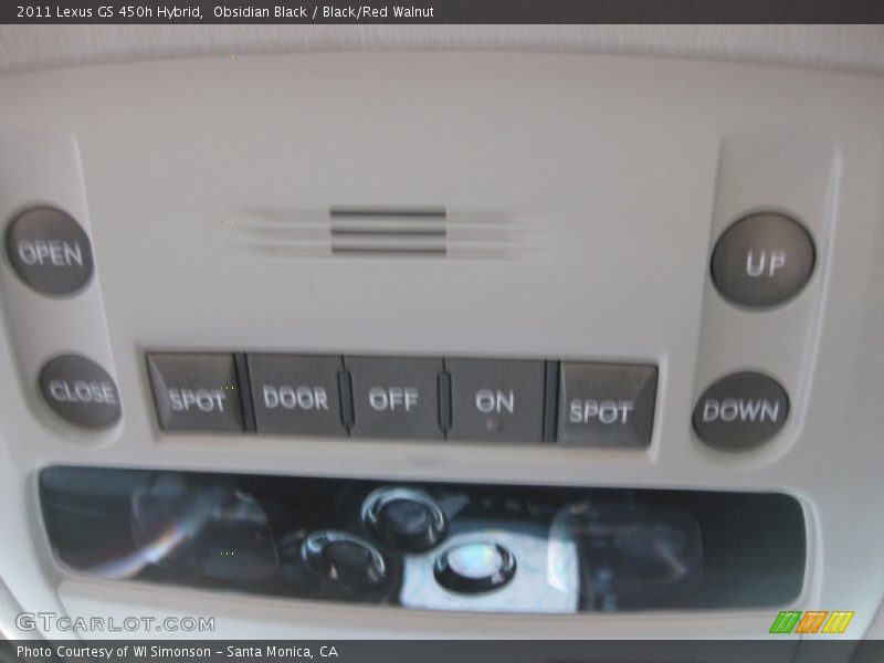 Obsidian Black / Black/Red Walnut 2011 Lexus GS 450h Hybrid