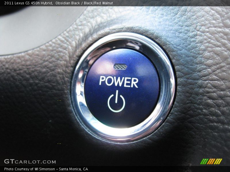 Obsidian Black / Black/Red Walnut 2011 Lexus GS 450h Hybrid