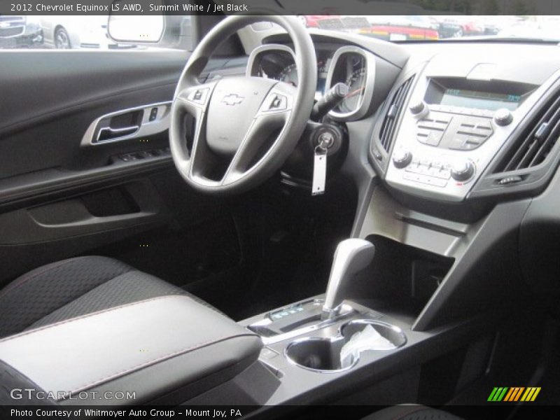Summit White / Jet Black 2012 Chevrolet Equinox LS AWD