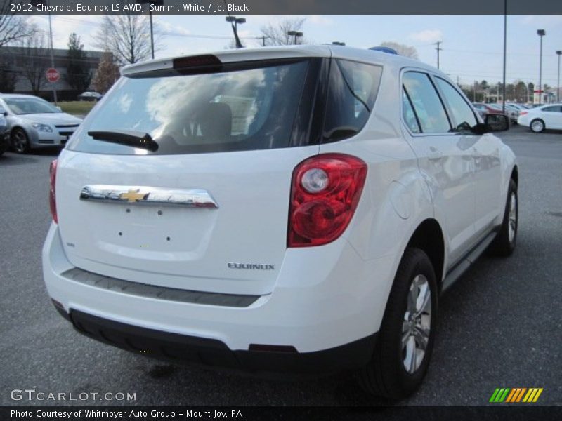 Summit White / Jet Black 2012 Chevrolet Equinox LS AWD