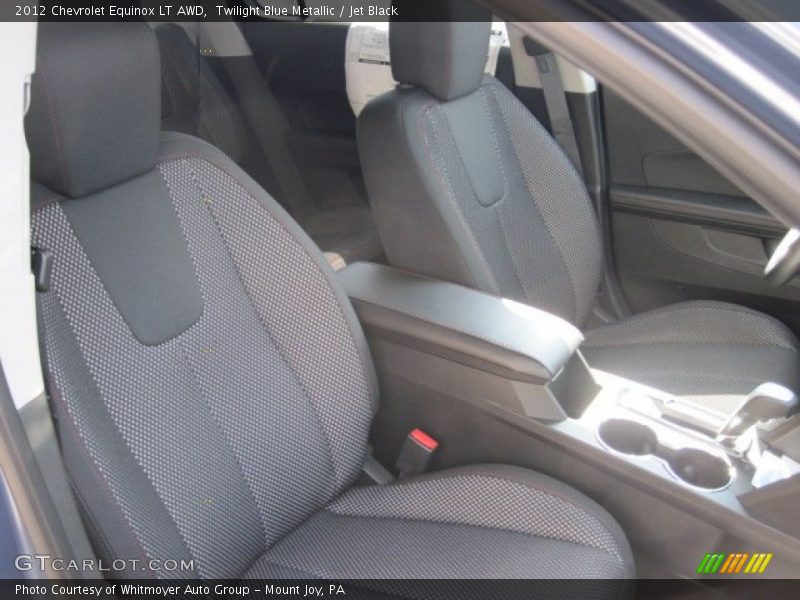 Twilight Blue Metallic / Jet Black 2012 Chevrolet Equinox LT AWD