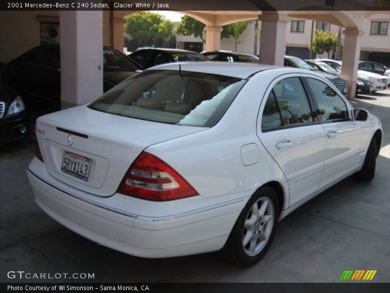 Glacier White / Java 2001 Mercedes-Benz C 240 Sedan