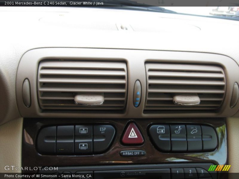 Glacier White / Java 2001 Mercedes-Benz C 240 Sedan