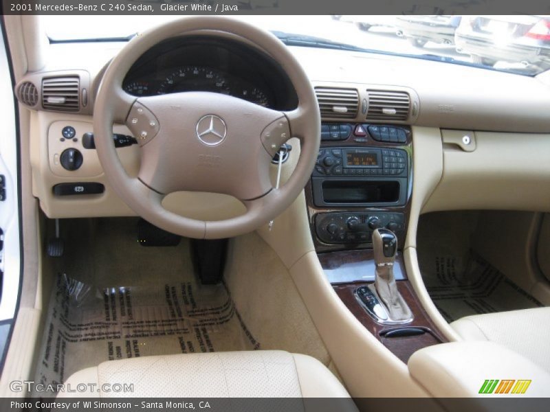 Glacier White / Java 2001 Mercedes-Benz C 240 Sedan