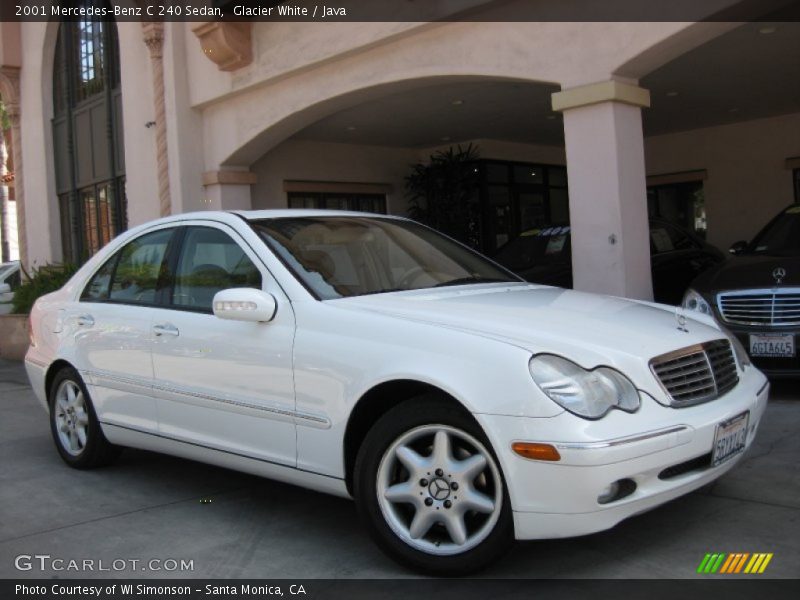 Glacier White / Java 2001 Mercedes-Benz C 240 Sedan