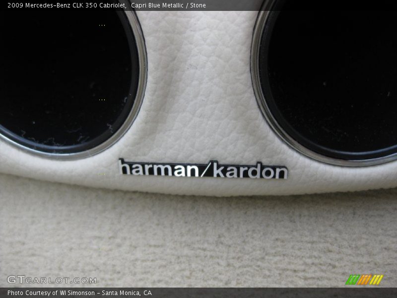 Capri Blue Metallic / Stone 2009 Mercedes-Benz CLK 350 Cabriolet