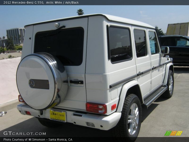 Arctic White / Ash/Black 2012 Mercedes-Benz G 550