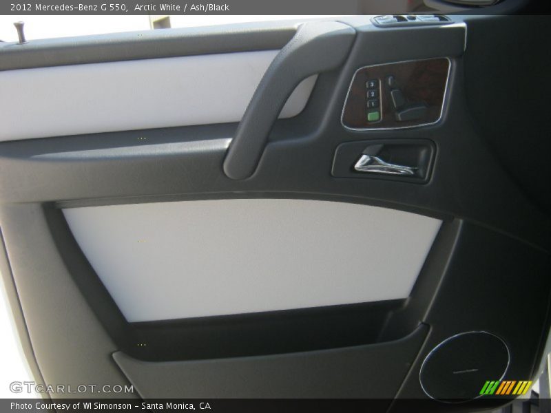 Arctic White / Ash/Black 2012 Mercedes-Benz G 550