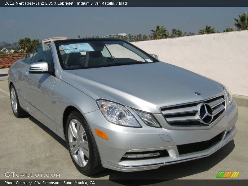 Iridium Silver Metallic / Black 2012 Mercedes-Benz E 350 Cabriolet