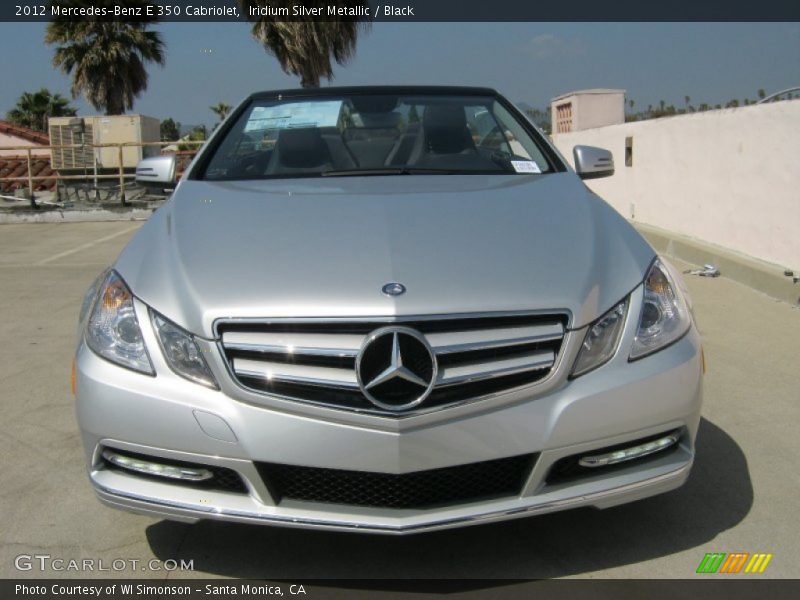 Iridium Silver Metallic / Black 2012 Mercedes-Benz E 350 Cabriolet