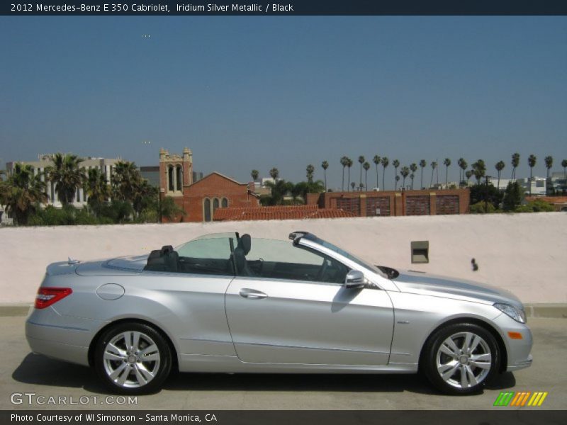 Iridium Silver Metallic / Black 2012 Mercedes-Benz E 350 Cabriolet