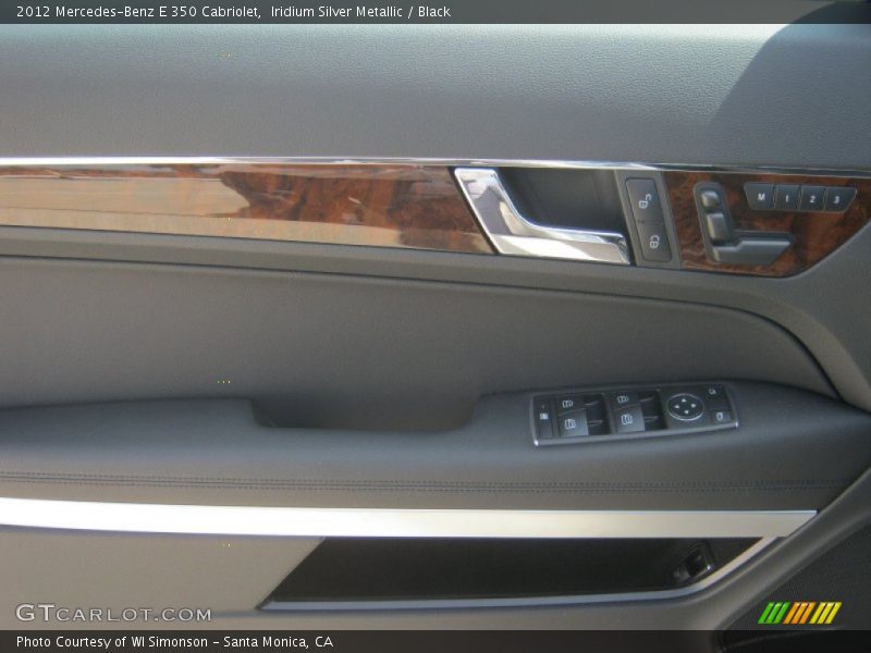 Iridium Silver Metallic / Black 2012 Mercedes-Benz E 350 Cabriolet