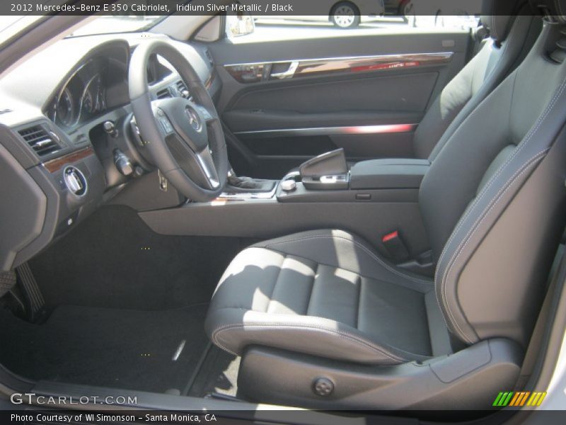 Iridium Silver Metallic / Black 2012 Mercedes-Benz E 350 Cabriolet