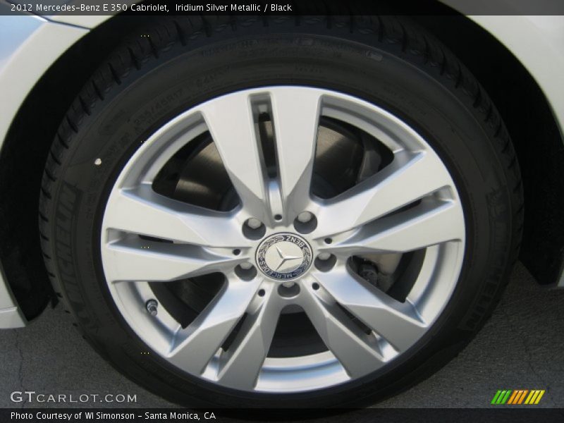 Iridium Silver Metallic / Black 2012 Mercedes-Benz E 350 Cabriolet