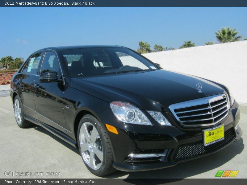 Black / Black 2012 Mercedes-Benz E 350 Sedan