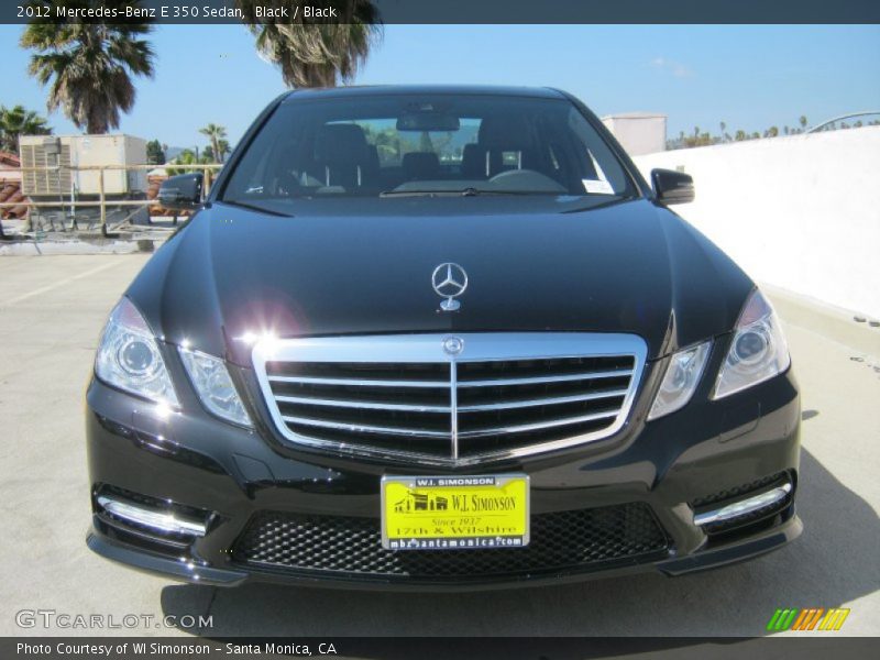 Black / Black 2012 Mercedes-Benz E 350 Sedan