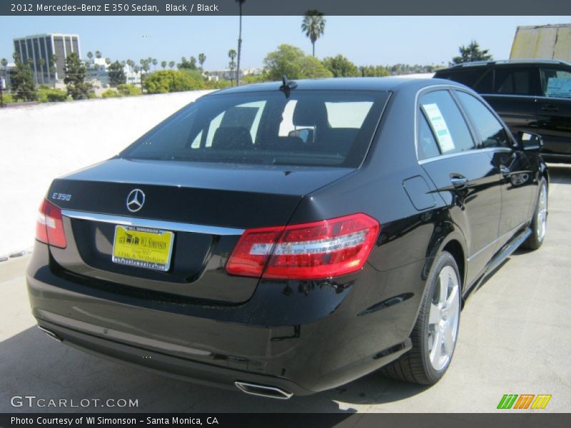 Black / Black 2012 Mercedes-Benz E 350 Sedan