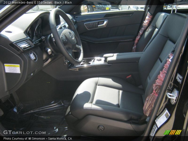 Black / Black 2012 Mercedes-Benz E 350 Sedan