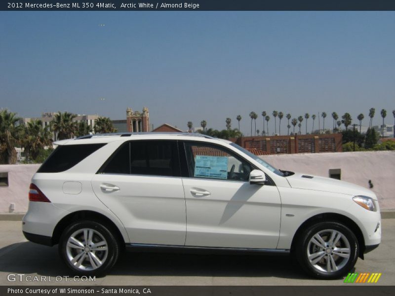 Arctic White / Almond Beige 2012 Mercedes-Benz ML 350 4Matic