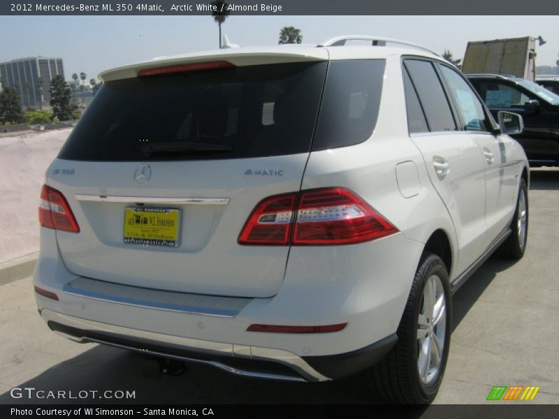 Arctic White / Almond Beige 2012 Mercedes-Benz ML 350 4Matic