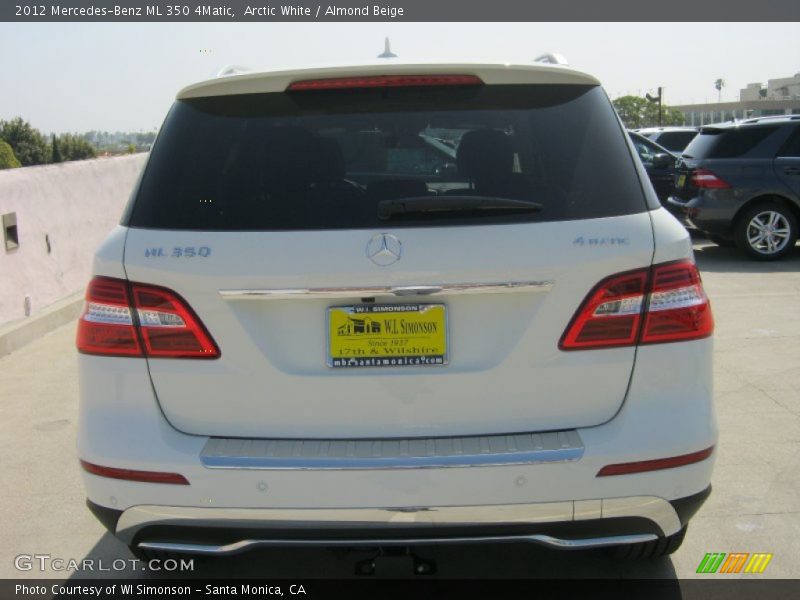 Arctic White / Almond Beige 2012 Mercedes-Benz ML 350 4Matic