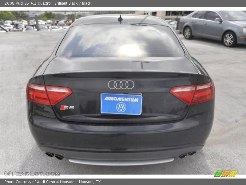 Brilliant Black / Black 2008 Audi S5 4.2 quattro