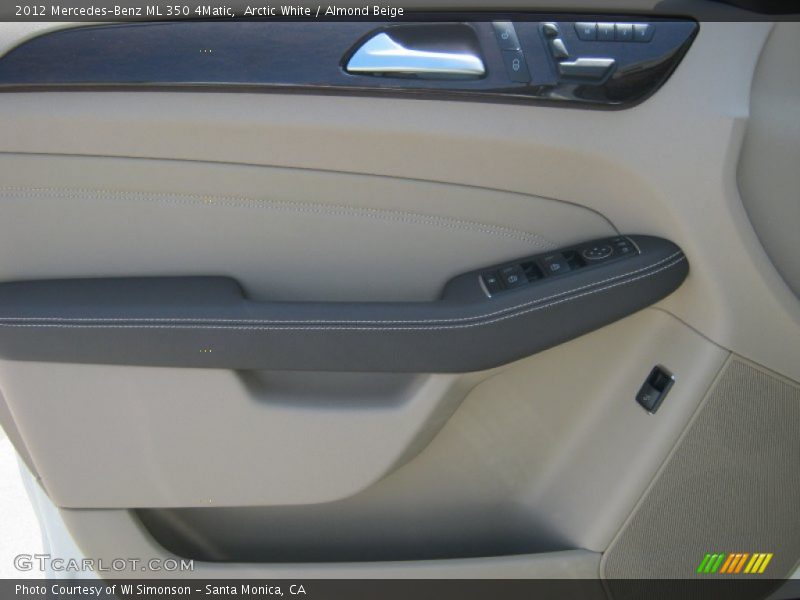 Arctic White / Almond Beige 2012 Mercedes-Benz ML 350 4Matic
