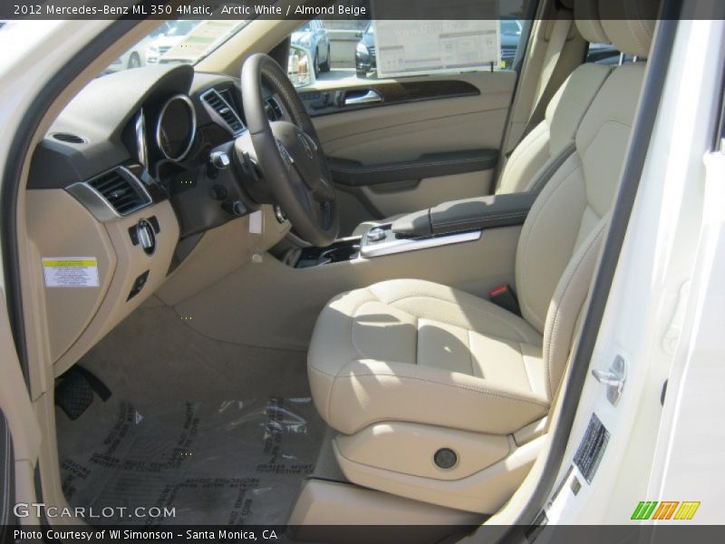 Arctic White / Almond Beige 2012 Mercedes-Benz ML 350 4Matic