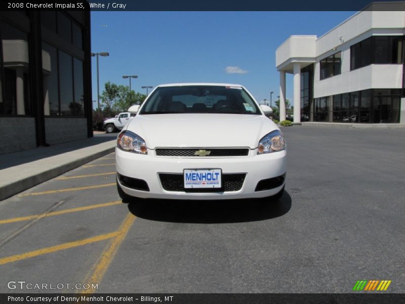 White / Gray 2008 Chevrolet Impala SS