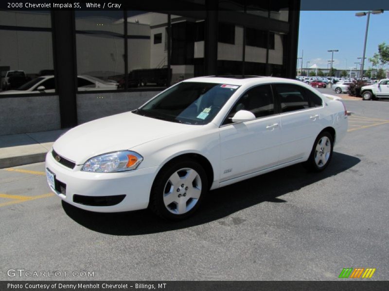 White / Gray 2008 Chevrolet Impala SS