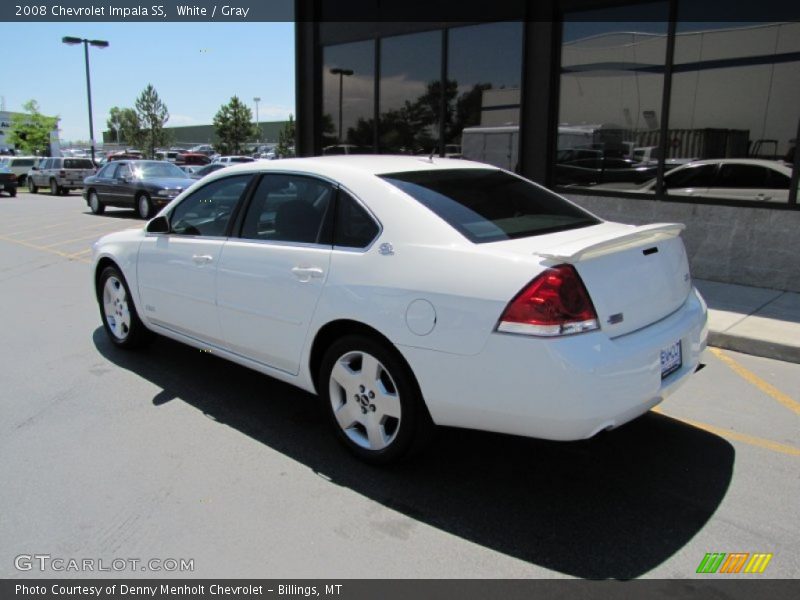 White / Gray 2008 Chevrolet Impala SS