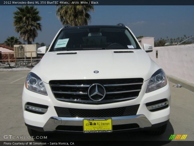 Arctic White / Black 2012 Mercedes-Benz ML 350 BlueTEC 4Matic