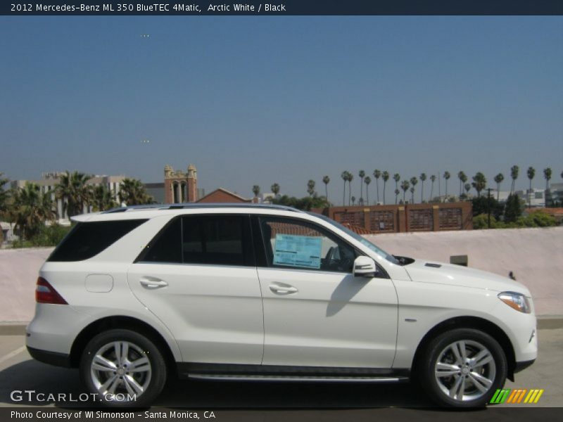 Arctic White / Black 2012 Mercedes-Benz ML 350 BlueTEC 4Matic