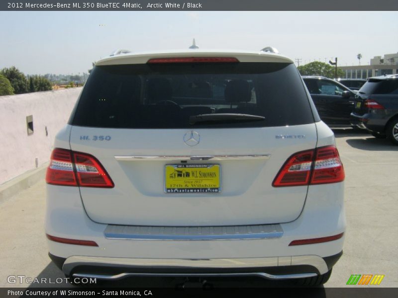 Arctic White / Black 2012 Mercedes-Benz ML 350 BlueTEC 4Matic