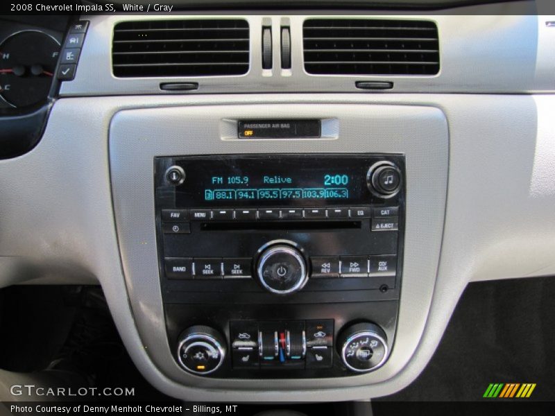 White / Gray 2008 Chevrolet Impala SS