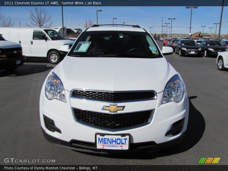 Summit White / Jet Black 2011 Chevrolet Equinox LT AWD