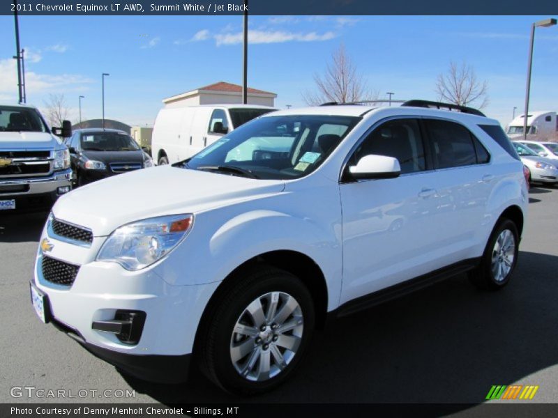 Summit White / Jet Black 2011 Chevrolet Equinox LT AWD