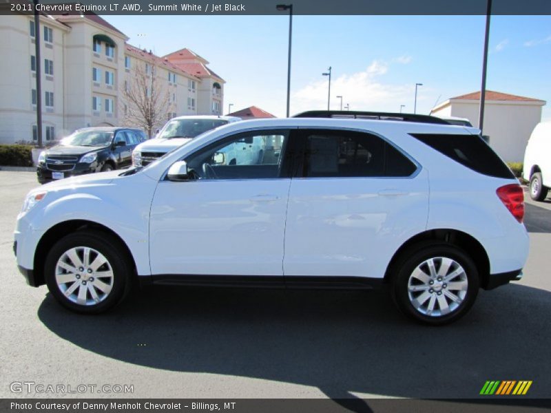 Summit White / Jet Black 2011 Chevrolet Equinox LT AWD