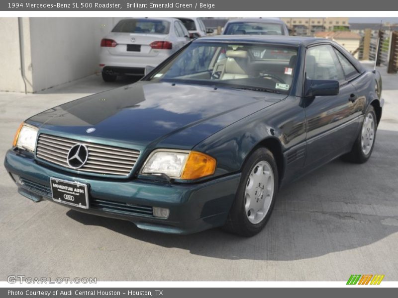 Brilliant Emerald Green / Beige 1994 Mercedes-Benz SL 500 Roadster