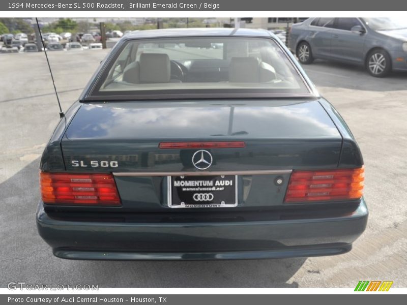 Brilliant Emerald Green / Beige 1994 Mercedes-Benz SL 500 Roadster