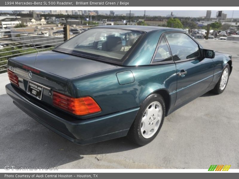 Brilliant Emerald Green / Beige 1994 Mercedes-Benz SL 500 Roadster