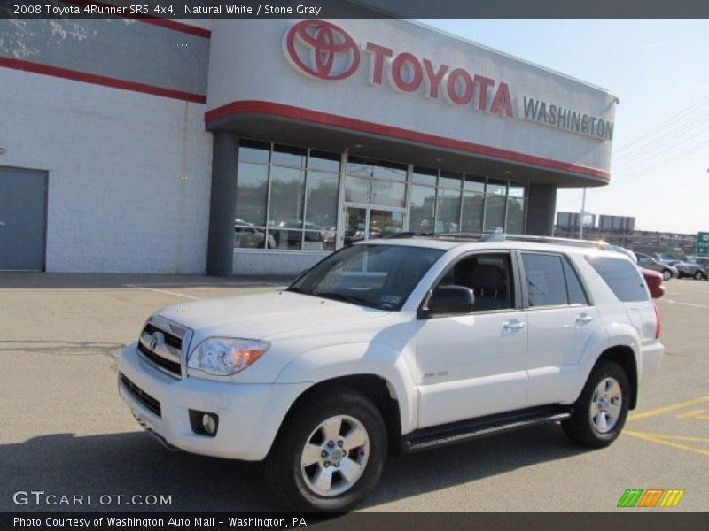 Natural White / Stone Gray 2008 Toyota 4Runner SR5 4x4