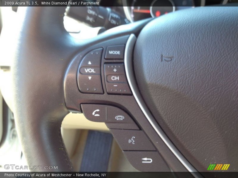 White Diamond Pearl / Parchment 2009 Acura TL 3.5